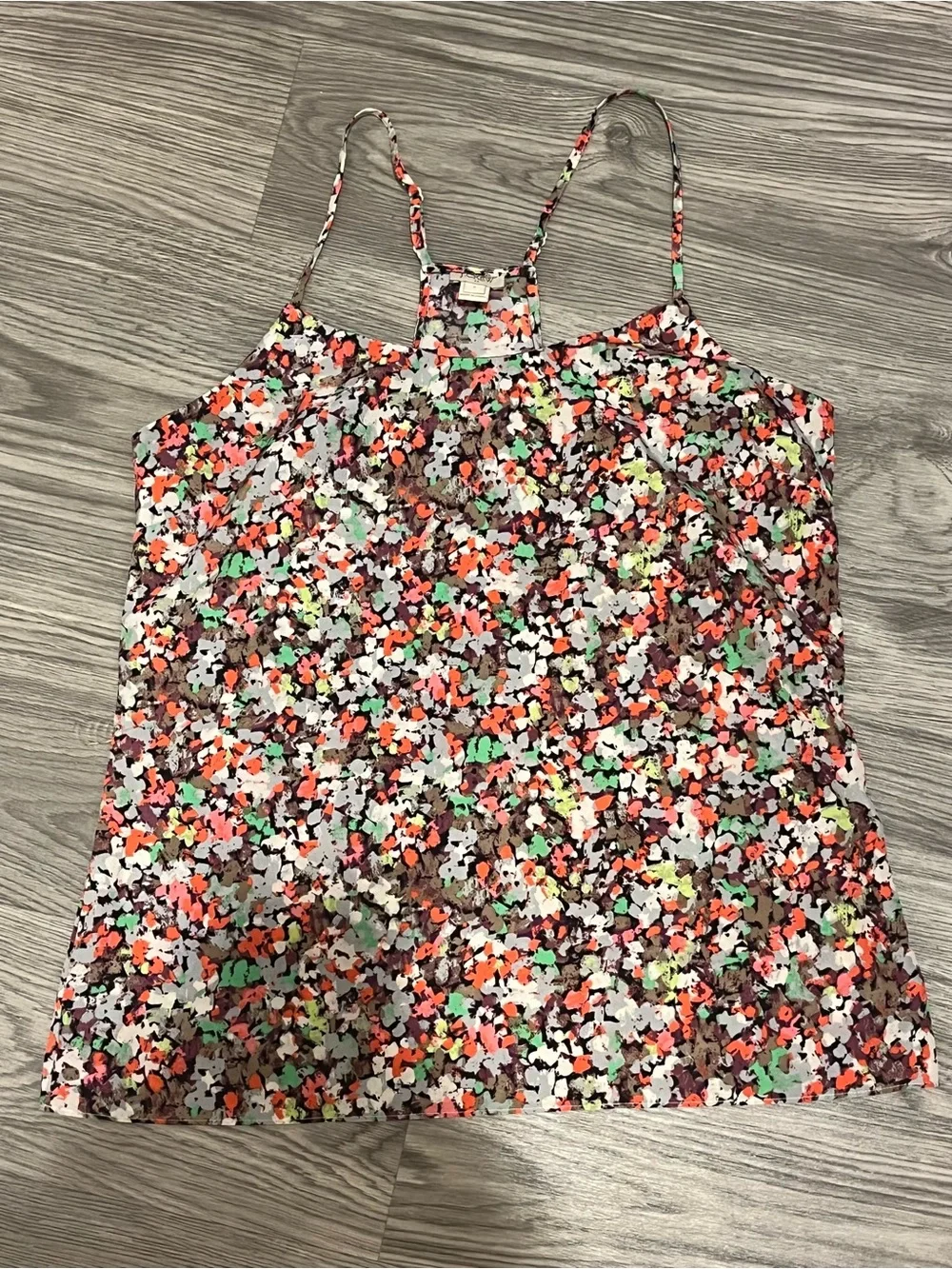 J. Crew Floral Racerback Tank Top